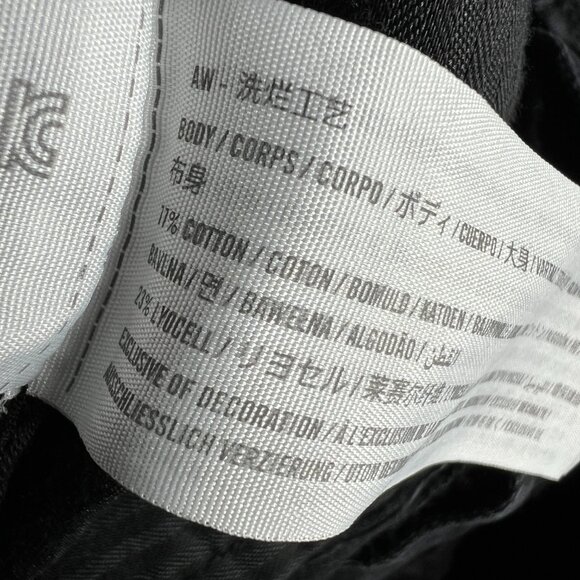 Abercrombie Fitch Jeans Women 27x29* High Rise Loose Pleated Black Denim Tag 27S - Picture 8 of 16